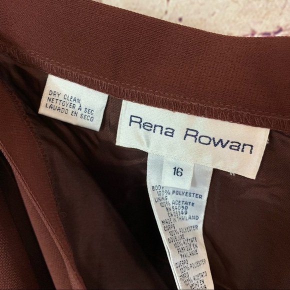 Rena Rowan Cranberry Red Lined Pencil Skirt - Picture 11 of 11